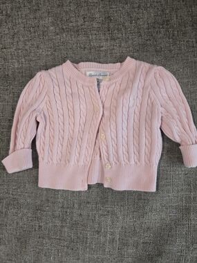Ralph Lauren Cable Knit Cardigan Sweater | 3M | Pink
